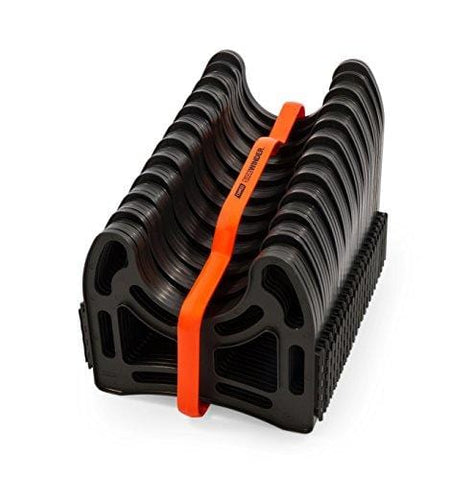 Camco 20ft Sidewinder RV Sewer Hose Support, Made From Sturdy Lightweight Plastic, Won't Creep Closed, Holds Hoses In Place - No Need For Straps (43051)