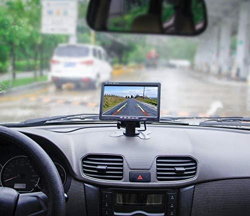 Upgrade Backup Camera Monitor Kit,1024X600 HD,IP69 Waterproof Rearview Reversing Rear View Camera 7'' LCD Reversing Monitor Truck/Semi-Trailer/Box Truck/RV - HD Transmission, Four-pin - DVKNM (TZ101)