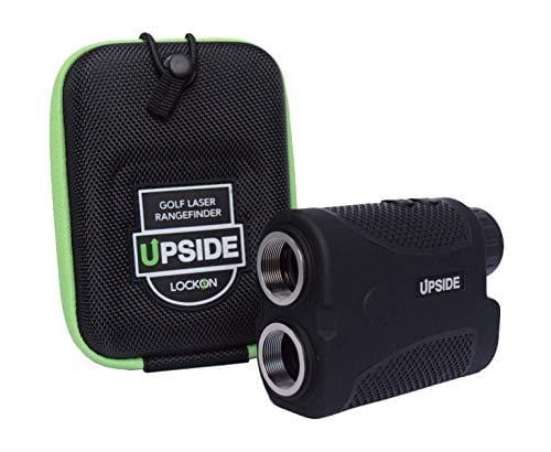 Upside Golf LOCKON Rangefinder - Worlds First Built-in Magnet, Pinseeker Lock, Slope Mode, 6X Laser Rangefinder 650+ Yards, Accurate Distance to 1 Yard, Water Resistant Tournament Legal Rangefinder