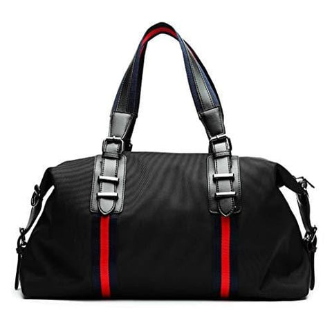 Men's Travel Large Capacity Luggage H bags Oxford Duffle Bags Folding Bag Red tape-Big size