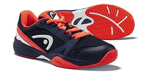 HEAD Junior Sprint 2.5 Kid's Tennis Shoes, Dark Blue/Neon Red (6 US)