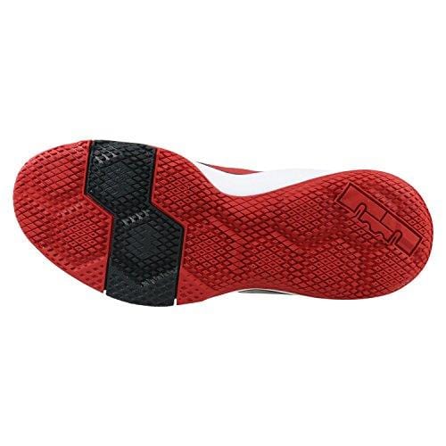 Nike Men's Lebron Witness II Basketball Shoe Black/White-Gym Red (10.5)
