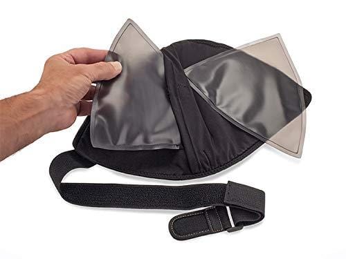 Copper Fit Unisex-Adult's Rapid Relief Shoulder Wrap with Hot/Cold Ice Pack, Black, One Size Fits All