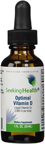 Optimal Vitamin D3 Liquid | 2,000 IU Per Drop | 900 Servings | High Potency | Physician Formulated | Seeking Health by Seeking Health