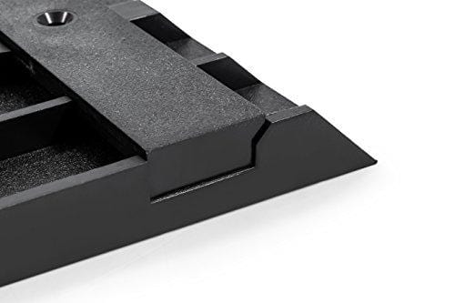 Camco Knife Safe - Securely Mounts on Wood or Metal Surfaces, Holds 7 Cooking and Carving Knives, Organize and Store Knives While Creating Space - (9" x 11") Black (43584)