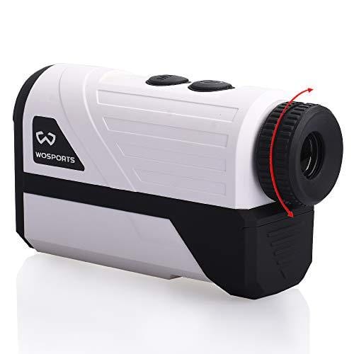 WOSPORTS Golf Rangefinder, 650 Yards Laser Distance Finder with Slope, Flag-Lock with Vibration Distance/Speed/Angle Measurement, Upgraded Battery Cover
