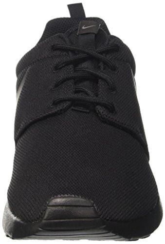 Nike Womens Roshe One Fabric Low Top Lace Up, Black/Black/Dark Grey, Size 9.5