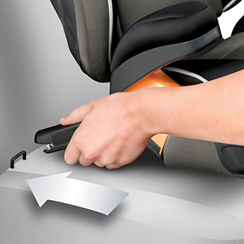 Chicco KidFit Zip 2-in-1 Belt Positioning Booster Car Seat, Steel Grey