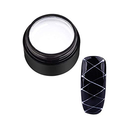 Acamifashion DIY Pulling Line Silk Spider Painting Drawing Gel UV Nail Art Varnish Lacquer White