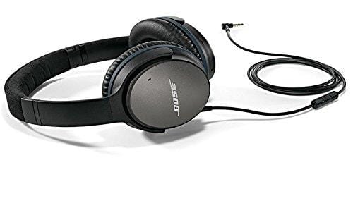 Bose QuietComfort 25 Acoustic Noise Cancelling Headphones for Apple Devices, Black (Renewed)