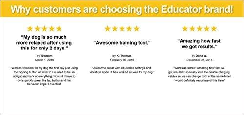 Educator ET-300 Mini 1/2 Mile E-Collar Remote Dog Training Collar With Vibration, Tapping Sensation and Pavlovian Stimulation