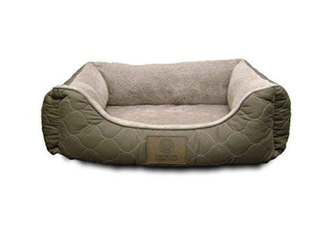 American Kennel Club Orthopedic Circle Stitch Cuddler Pet Bed, Taupe