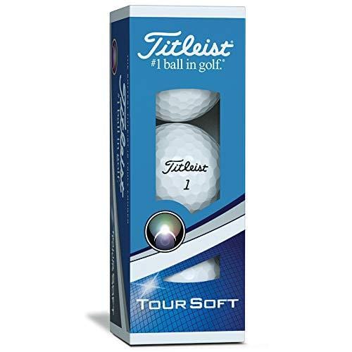 Titleist Tour Soft Golf Balls, White (One Dozen)