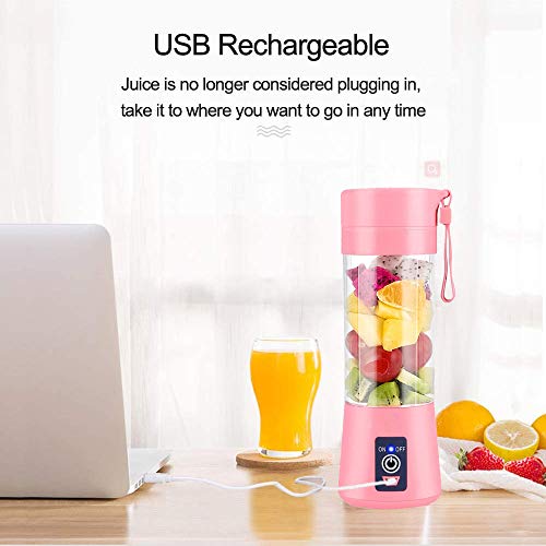Portable Blender,JAOXISOU Personal Blender for Shakes and Smoothies Mini Juicer Cup USB Rechargeable