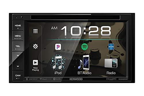 Kenwood 6.2" 2-Din In-Dash Sirius/MP3/WMA DVD Monitor Bluetooth Receiver, Enrock Car License Plate Frame Rear View Backup Waterproof Camera
