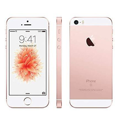 Apple iPhone SE, GSM Unlocked Phone, 16GB - Rose Gold (Renewed)