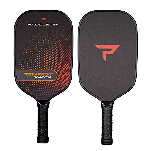 Paddletek Tempest Reign Pro Pickleball Paddle, Powerful Performance Paddle, Standard Grip – Red