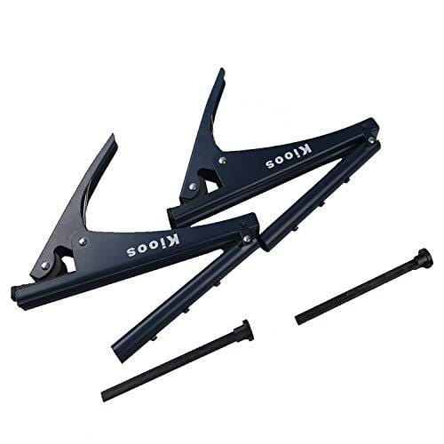 Kioos Collapsible Table Tennis Net Professional Steel Pingpong Net Clip Grip Mesh Training Competition Portable Tension Adjustable Post (Navy Blue)