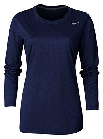 Nike Womens Dri-Fit Fitness Workout T-Shirt Navy S