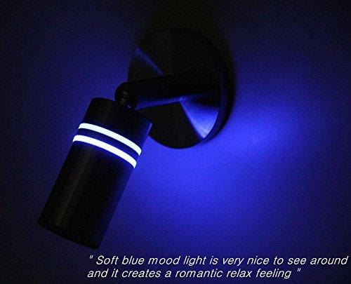 acegoo 12V Reading Light, RV Boats LED Reading Lamp Dual Lighting Mode Directional Lighting with Dimmable Touch Switch Brushed Nickel, Hard-Wired