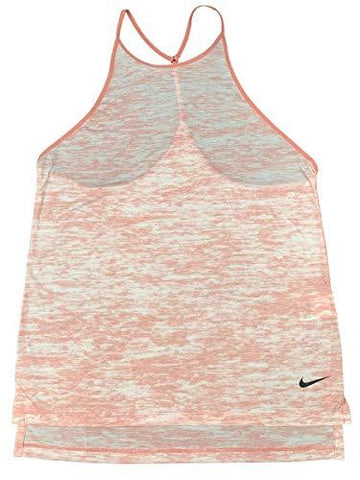 Nike Womens Dri-Fit Breather Lightweight Loose Tank Top Shirt (Medium, Pink)