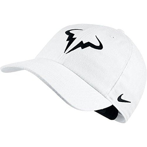 Nike Mens Aerobill Rafa Nadal H86 Tennis Hat White/Black