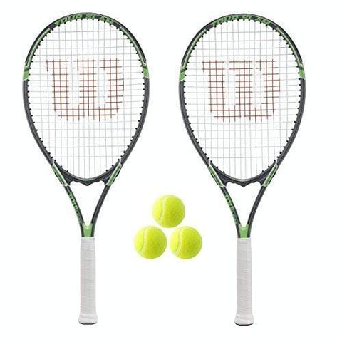 2 x Wilson Tour Tennis Rackets and 3 Tennis Balls [product _type] Wilson - Ultra Pickleball - The Pickleball Paddle MegaStore