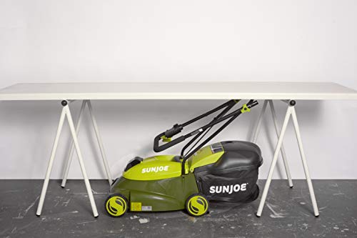 Sun Joe MJ401C-PRO 14-Inch 28-Volt Cordless Push Lawn Mower, w/Rear Discharge Chute