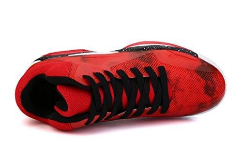 No.66 TOWN Men's Air Shock Absorption Running Tennis Shoes Sneaker Basketball Shoes Size 9.5 Red
