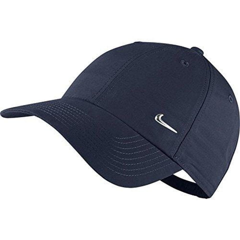 Authentic Nike Navy Blue Cap Hat Unisex Metal Swoosh One Size Adjustable Golf Baseball Hats