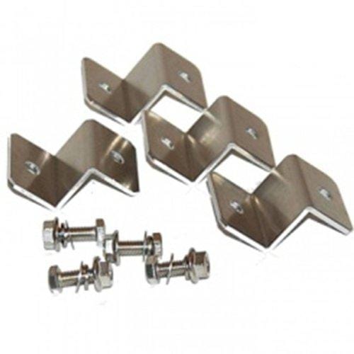 WindyNation Complete Solar 100 Watt Panel Kit: 100W Solar Panel + 20A LCD Display PWM Charge Controller + MC4 Connectors + Mounting Z Brackets for 12V Battery Off Grid, RV, Boat