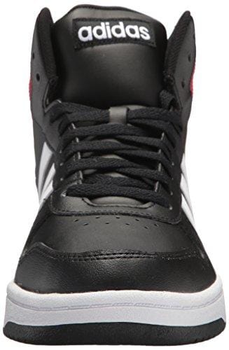 adidas Men's VS Hoops Mid 2.0, Core Black/White/Scarlet, 10.5 M US