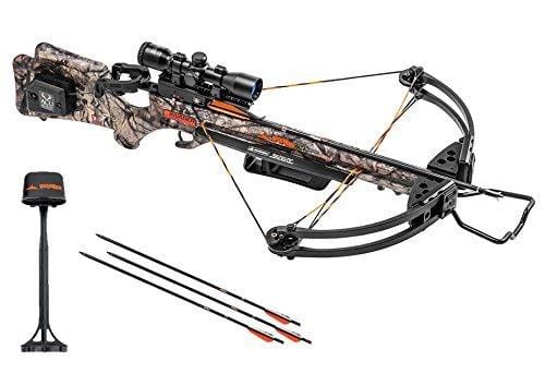Wicked Ridge by TenPoint Invader G3 Crossbow Package with 3x Multi-Line Scope, 3 Carbon Arrows, and Quiver