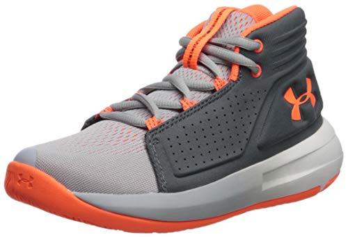 Under Armour Boys' Pre School Torch Mid Basketball Shoe, Mod (101)/Pitch Gray, 12.5K M US Little Kid