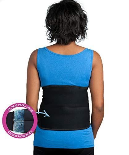 Spand-Ice Recovery Wrap with Ice and Heat Therapy - Lower Back Pain and Lumbar Support Belt - Includes 2 Ice/Heat Packs (Large/X-Large)