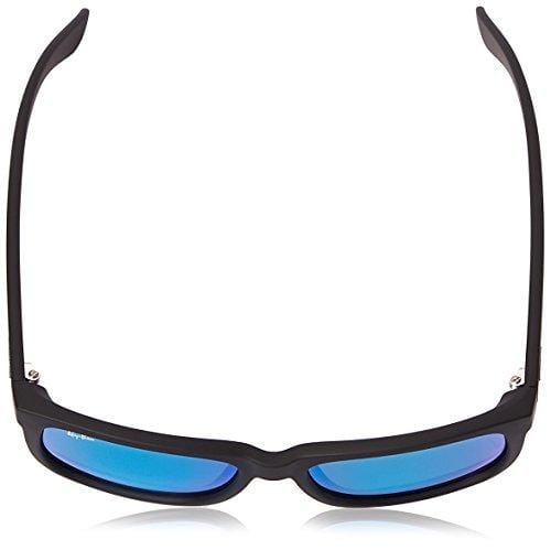 Ray-Ban Justin Non-Polarized Sunglasses, BLACK RUBBER Frame BLUE MIRROR Plastic Lenses, 55mm