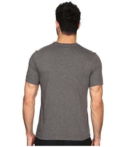 NIKE Sportswear Men's Just Do It Swoosh Tee, Charcoal Heather/Black, Small