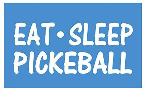 Eat Sleep Pickleball Sticker *G966* 8" vinyl pickleball ball paddle rules
