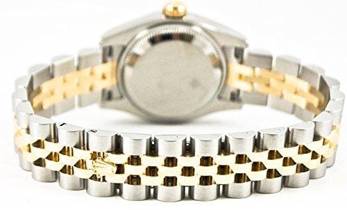 Rolex Ladys New Style Heavy Band Stainless Steel & 18K Gold Datejust Model 179173 Jubilee Band Fluted Bezel White Roman Dial