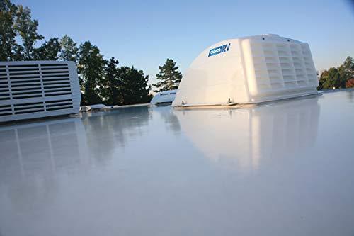 Camco RV Roof Vent Cover, Opens For Easy Cleaning, Aerodynamic Design, Easily Mounts to RV With Included Hardware - (White) (40431)