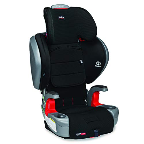 Britax Grow with You ClickTight Plus Harness-2-Booster Car Seat - 3 Layer Impact Protection - 25 to 120 Pounds, Jet Safewash Fabric [Newer Version of Pinnacle]