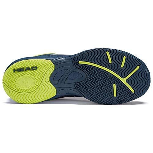 HEAD Junior Revolt Pro 2.5 Kid's Tennis Shoes, Dark Blue/Neon Yellow (5.5 US)