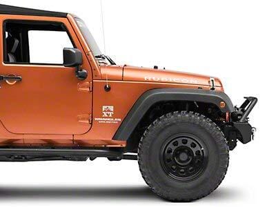 Redrock 4x4 Attack Stubby Front Bumper with Winch Mount and D-Rings for Jeep Wrangler JK/JL 2007-2020