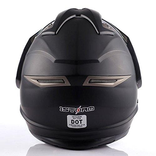 Dual Sport Helmet Motorcycle Full Face Motocross Off Road Bike Matt Black