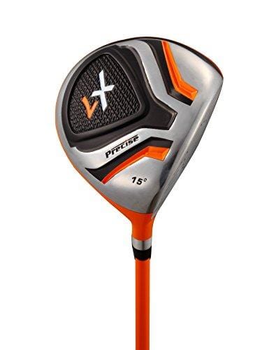 Precise X7 Junior Complete Golf Club Set for Children Kids - 3 Age Groups Sizes Available - Boys & Girls - Right Hand & Left Hand! (Orange Ages 3-5, Left Hand)