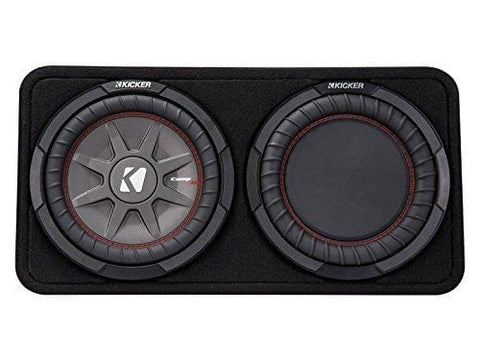 Kicker 43TCWRT102 CompRT 10" 2-Ohm Subwoofer in Thin Profile Enclosure