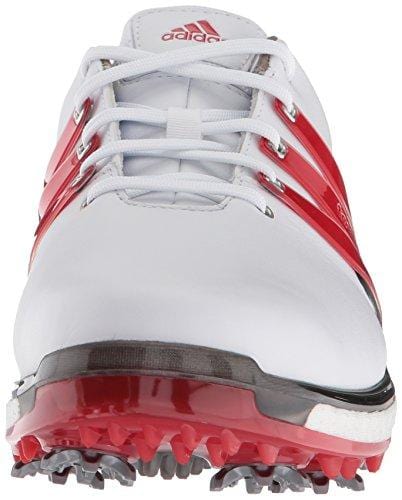 adidas Men's TOUR 360 2.0 Golf Shoe, White/Scarlet/Dark Silver Metallic, 11 M US [product _type] adidas - Ultra Pickleball - The Pickleball Paddle MegaStore