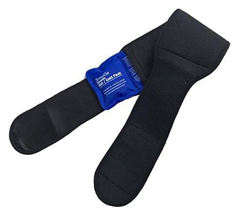 SnowGe 2 Large Hot Cold Ice Gel Pack with 1 Waist/Lumbar Back Belt Wrap Support for Pain Relief (Knee,Neck,Shoulder,leg,hip etc.)