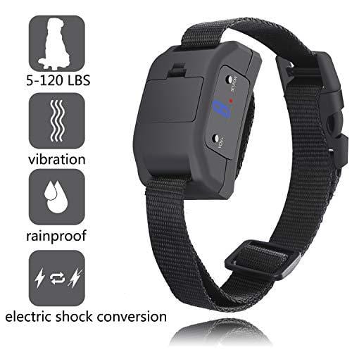 GUANGZIYI Anti Bark Collar for Small, Medium, Large Dogs - Bark Shock Collar Device to Stop,Stop Dogs Barking Fast/Vibration/Control Barking/Adjustable Collar [2019 Newest Automatic ]（Black）