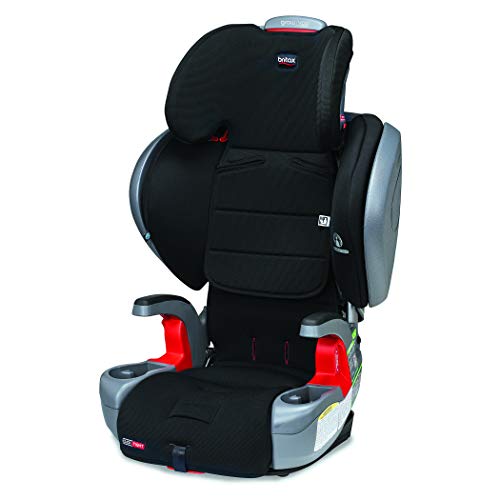 Britax Grow with You ClickTight Plus Harness-2-Booster Car Seat - 3 Layer Impact Protection - 25 to 120 Pounds, Jet Safewash Fabric [Newer Version of Pinnacle]